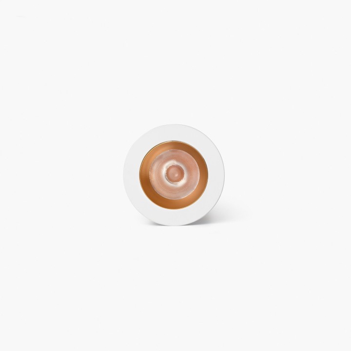 Faro UNO downlight empotrable blanco/oro 8W 24° 2700K CRI90