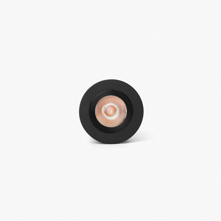 Faro UNO downlight empotrable negro/negro 8W 24° 2700K CRI90 dali
