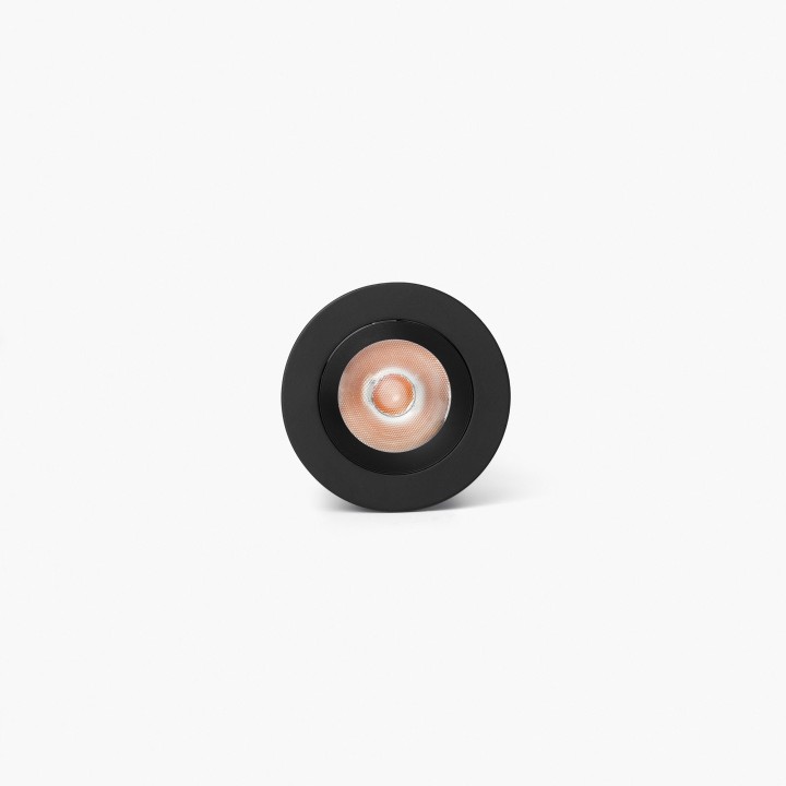 Faro UNO downlight empotrable negro/negro 8W 37° 3000K CRI90 dali
