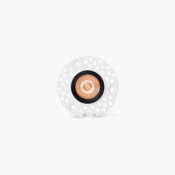 Faro UNO downlight trimless empotrable blanco/negro 8W 37° 3000K CRI90 dali
