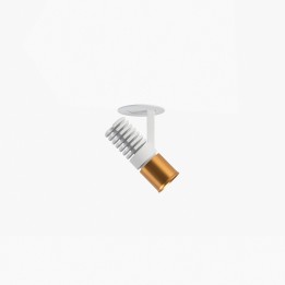 Faro UNO projector pulldown empotrable blanco/oro 8W 37° 3000K CRI90