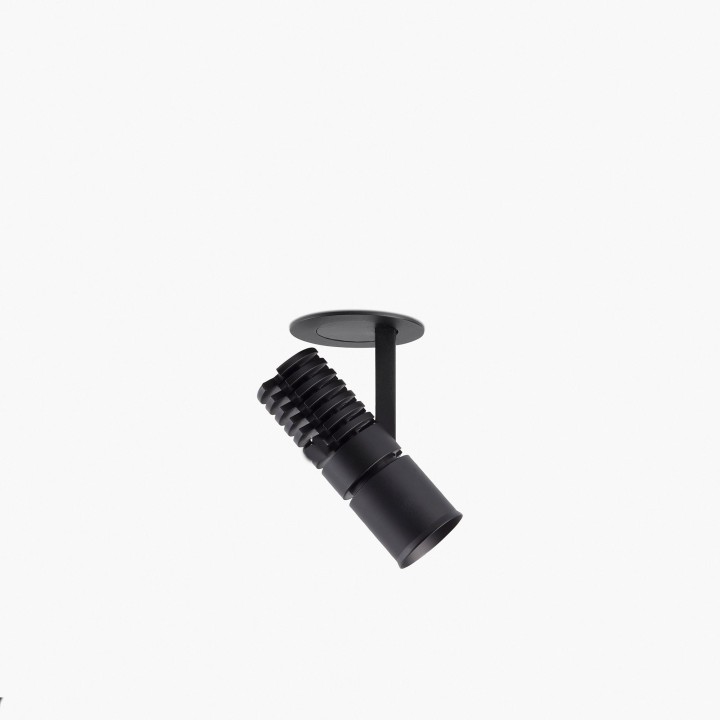 Faro UNO projector pulldown empotrable negro/negro 8W 37° 3000K CRI90 dali
