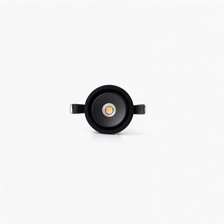 Faro TEIDE downlight empotrable orientable negro 10W 80° 3000K CRI90