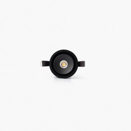 Faro TEIDE downlight empotrable orientable negro 10W 80° 3000K CRI90 dali