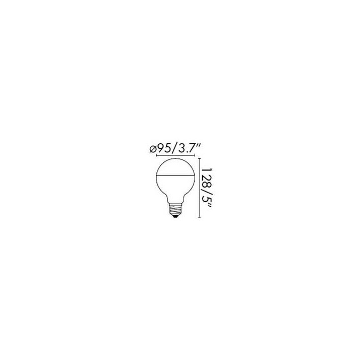 Bombillas LED Faro G95 ESPEJO E27 LED 4W 2700K 400Lm
