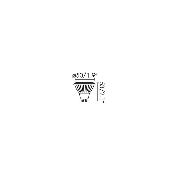 Bombillas LED Faro GU10 CRISTAL 7W 3000K 38° 540Lm
