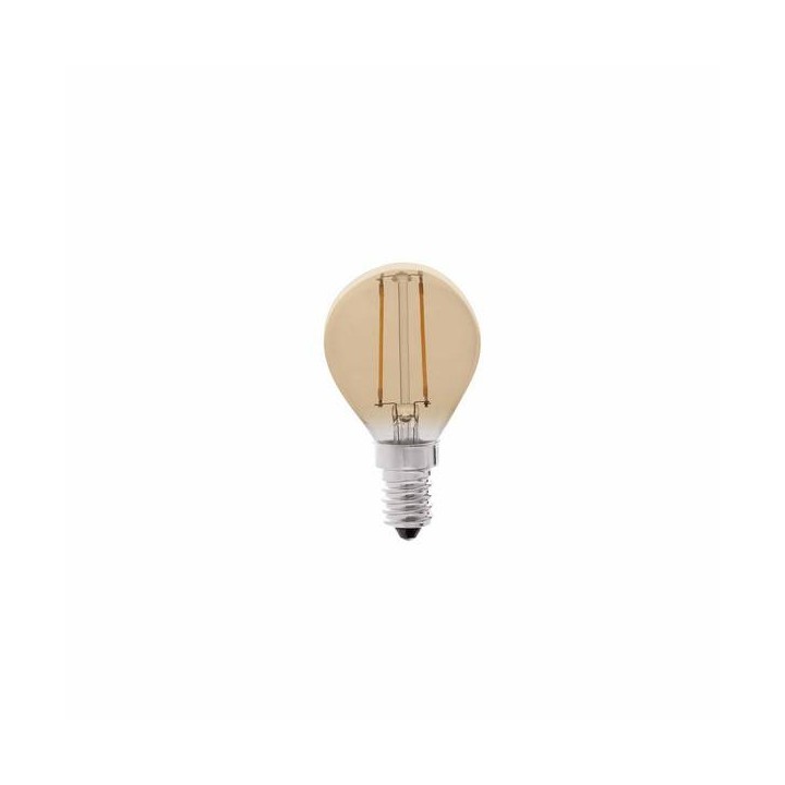 Bombillas LED Faro G45 E14 LED 2W FILAMENTO AMBAR 2200K