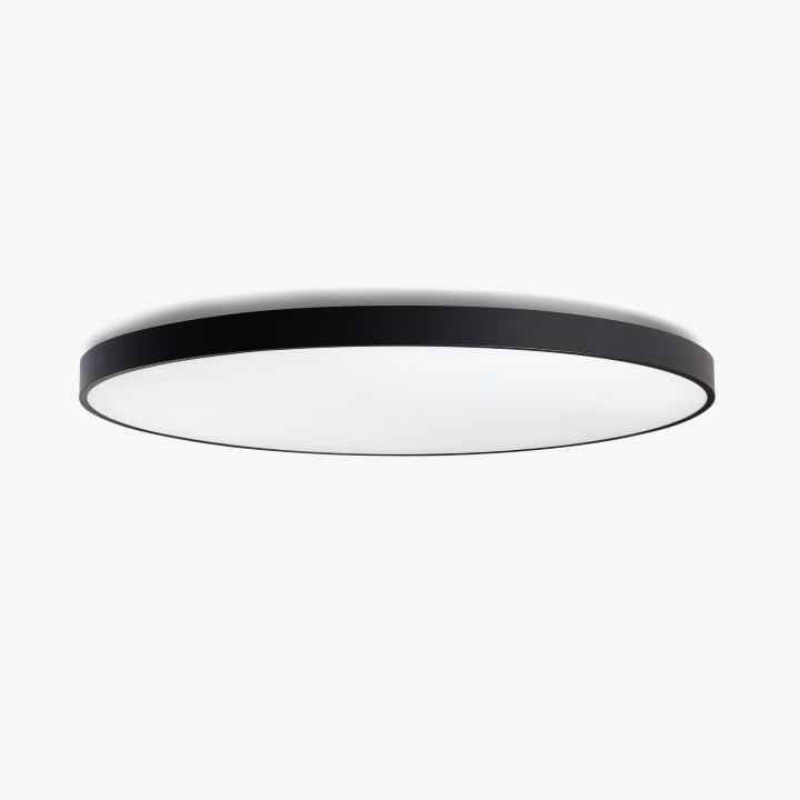 Faro DOMIO superficie negro Ø1000 95W prismático 3000K CRI80 dali