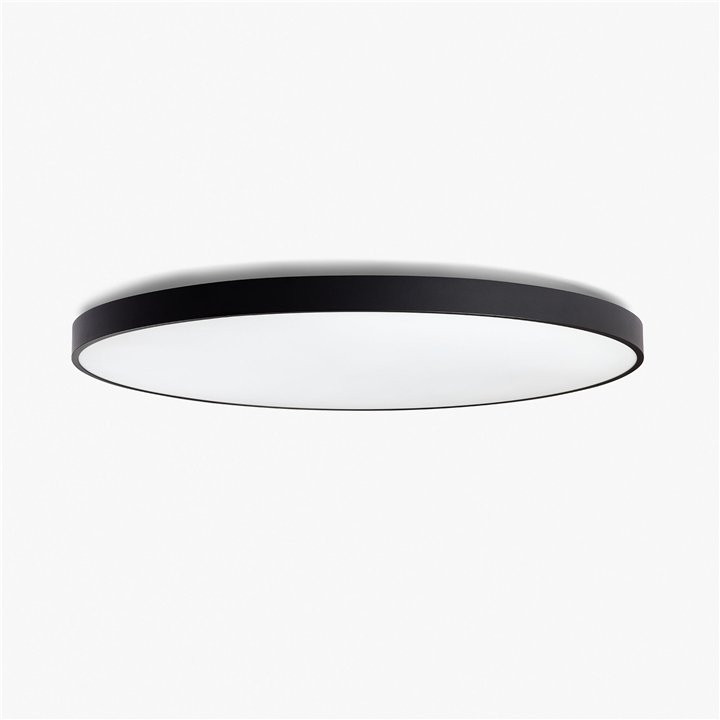 Faro DOMIO superficie negro Ø1000 95W prismático 4000K CRI80 dali