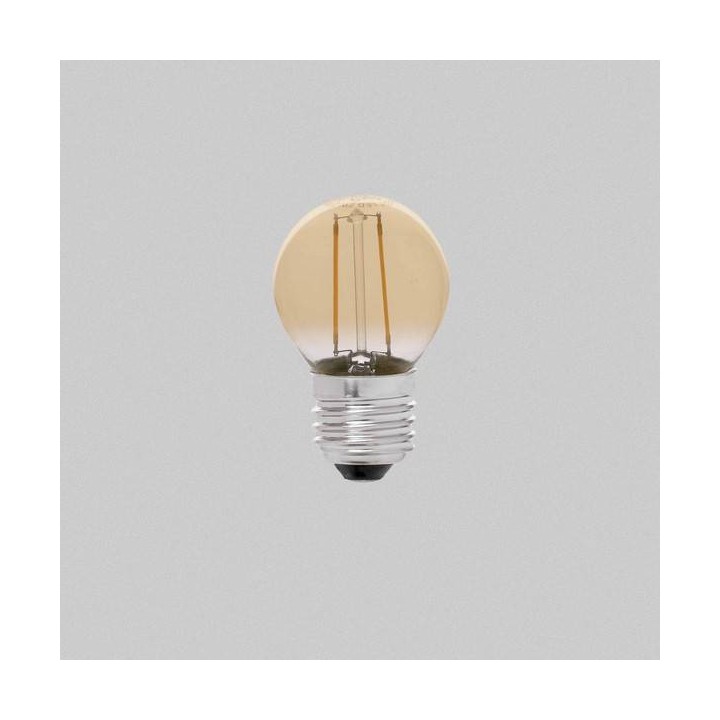 Bombillas LED Faro G45 E27 LED 2W FILAMENTO AMBAR 2200K