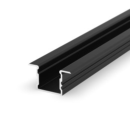Faro Perfil empotrar negro 2M
