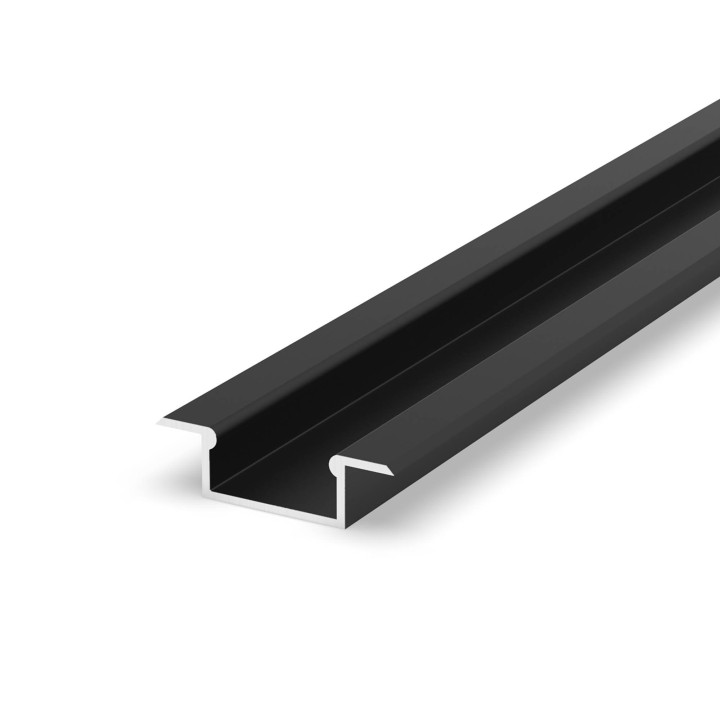 Faro Perfil empotrar 8mm negro 2M