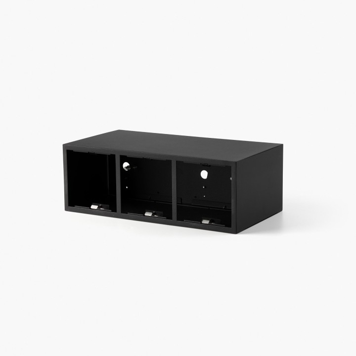 Faro PODIUM Caja de superficie negro 3L