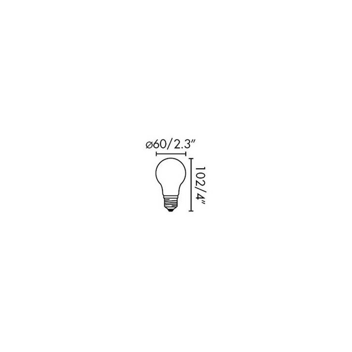 Bombillas LED Faro A60 MATE LED E27 7W 2700K 640Lm