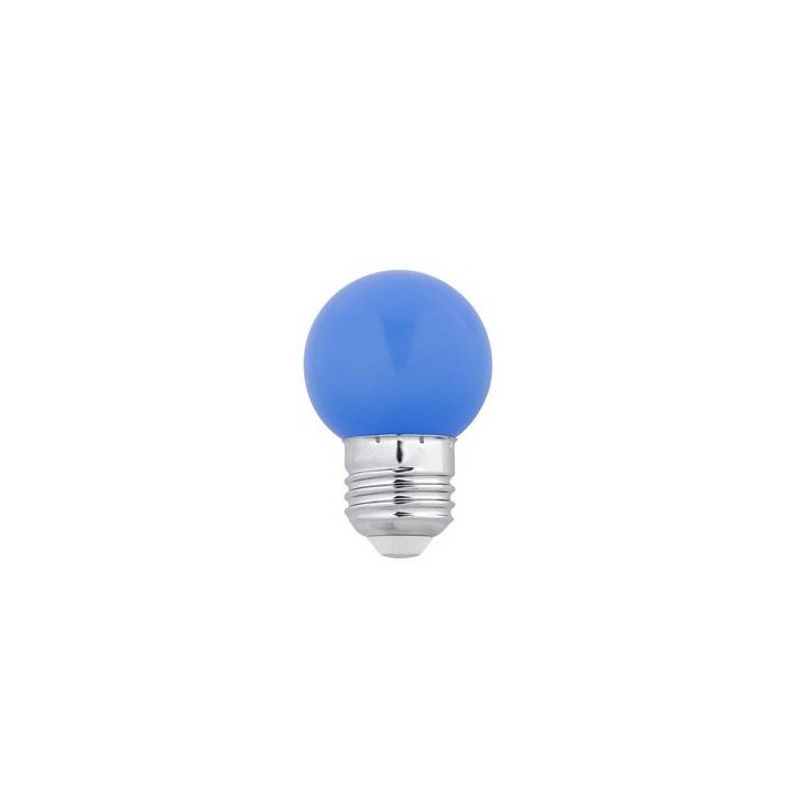 Bombillas LED Faro G45 LED E27 1W AZUL
