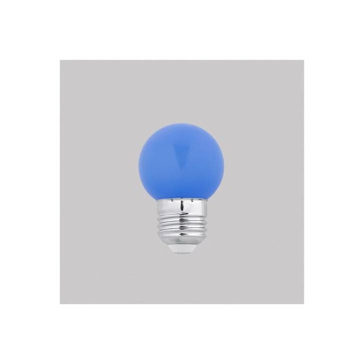 Bombillas LED Faro G45 LED E27 1W AZUL