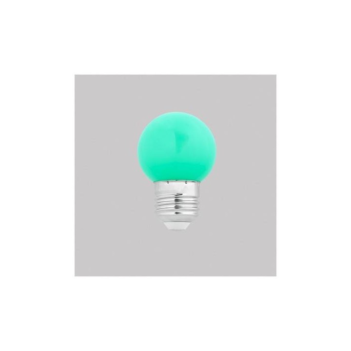 Bombillas LED Faro G45 LED E27 1W VERDE