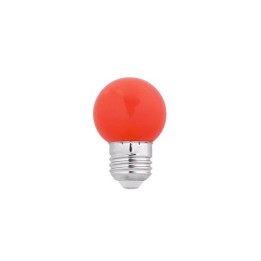 Bombillas LED Faro G45 LED E27 1W ROJA