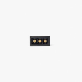 Faro TROOP empotrable 3x2W negro-negro 48° 3000K CRI90