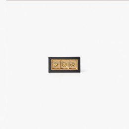 Faro TROOP empotrable 3x2W negro-oro 15° 3000K CRI90