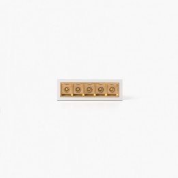 Faro TROOP empotrable 5x2W blanco-oro 36° 3000K CRI90