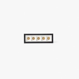 Faro TROOP empotrable 5x2W negro-blanco 36° 4000K CRI90