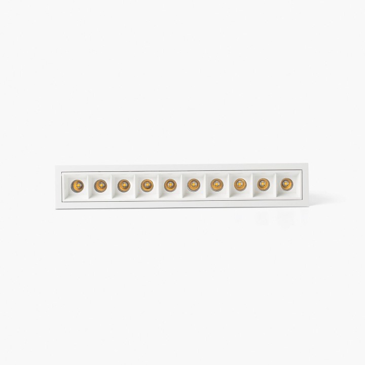 Faro TROOP empotrable 10x2W blanco-blanco 36° 4000K CRI90