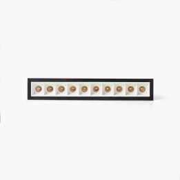 Faro TROOP empotrable 10x2W negro-blanco 48° 3000K CRI90