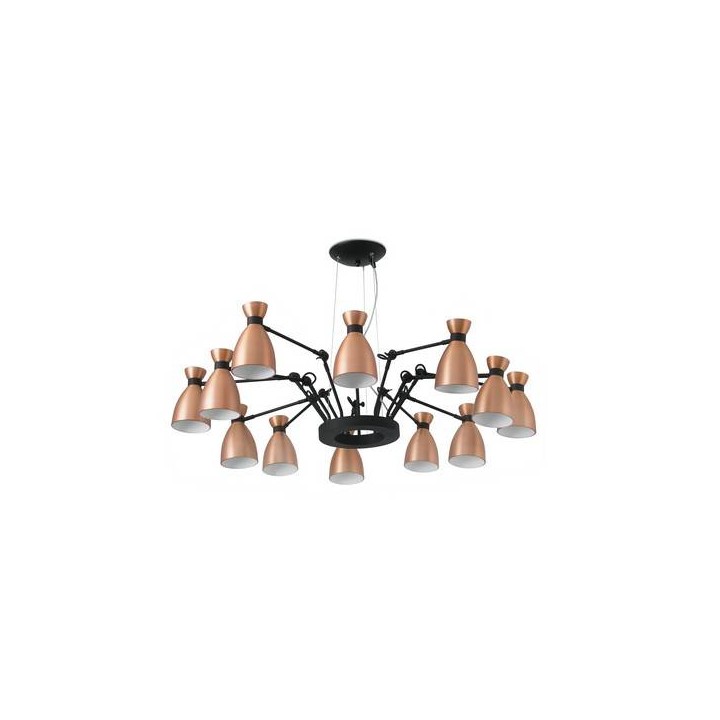 Lámparas Colgantes Faro RETRO COLGANTE COBRE 12L E14 MAX 20W