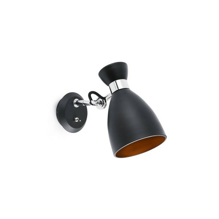 Apliques Faro RETRO APLIQUE NEGRO/ORO E14 MAX 20W