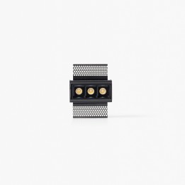 Faro TROOP empotrable 3x2W negro 48° trimless 3000K CRI90