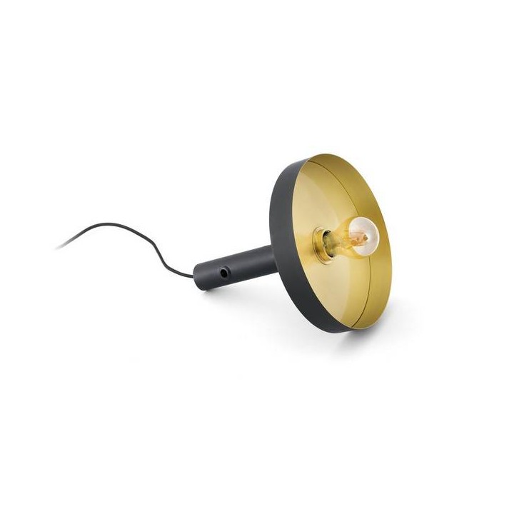 Lámparas Faro WHIZZ  PORTATIL NEGRO/ORO SATINADO  E27 20W