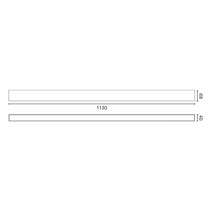 Faro VIA EVO up&down 1130 UGR19 3000K 80° blanco