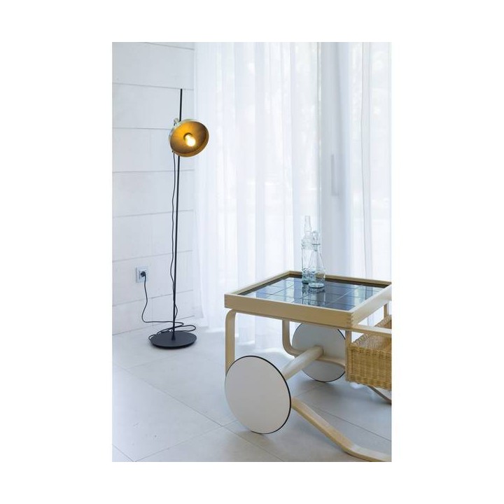Lámparas Faro WHIZZ PORTATIL ORO SATINADO/NEGRO E27 20W