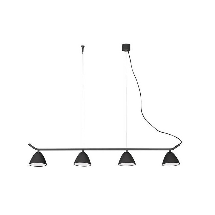 Lámparas Colgantes Faro FLASH COLGANTE NEGRO 4 LUCES LED 10W