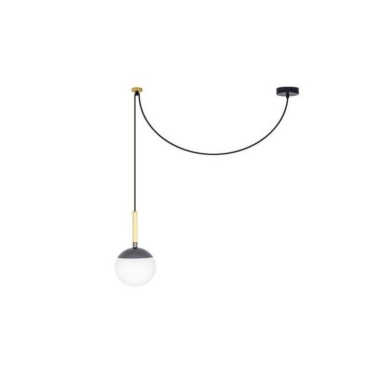Lámparas Colgantes Faro MINE COLGANTE GRIS OSCURO E27 40W