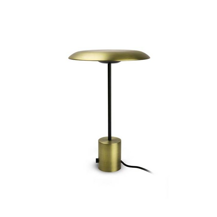 Lámparas Faro HOSHI SOBREMESA ORO SATINADO/NEGRO 12W LED 3000K