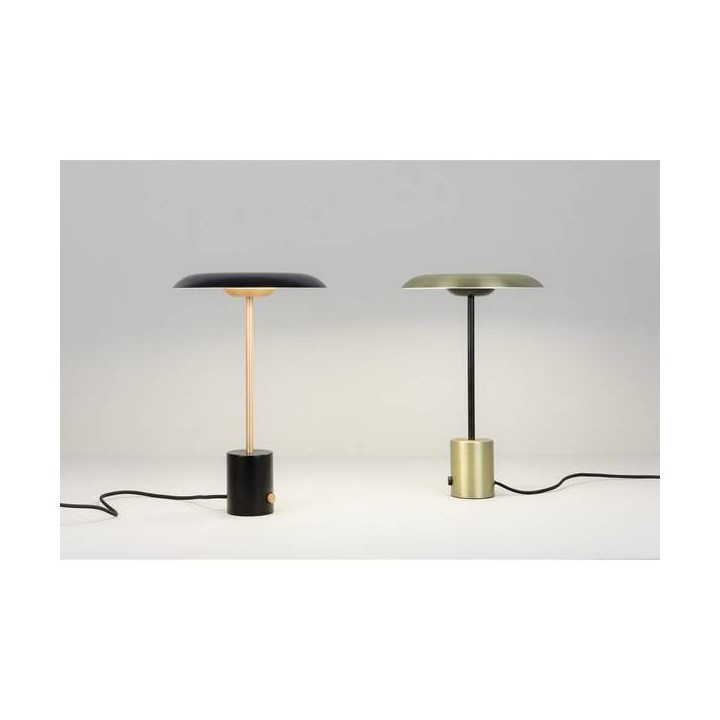 Lámparas Faro HOSHI SOBREMESA ORO SATINADO/NEGRO 12W LED 3000K