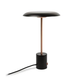 Lámparas Faro HOSHI SOBREMESA NEGRO/COBRE CEPILLADO 12W LED 3000