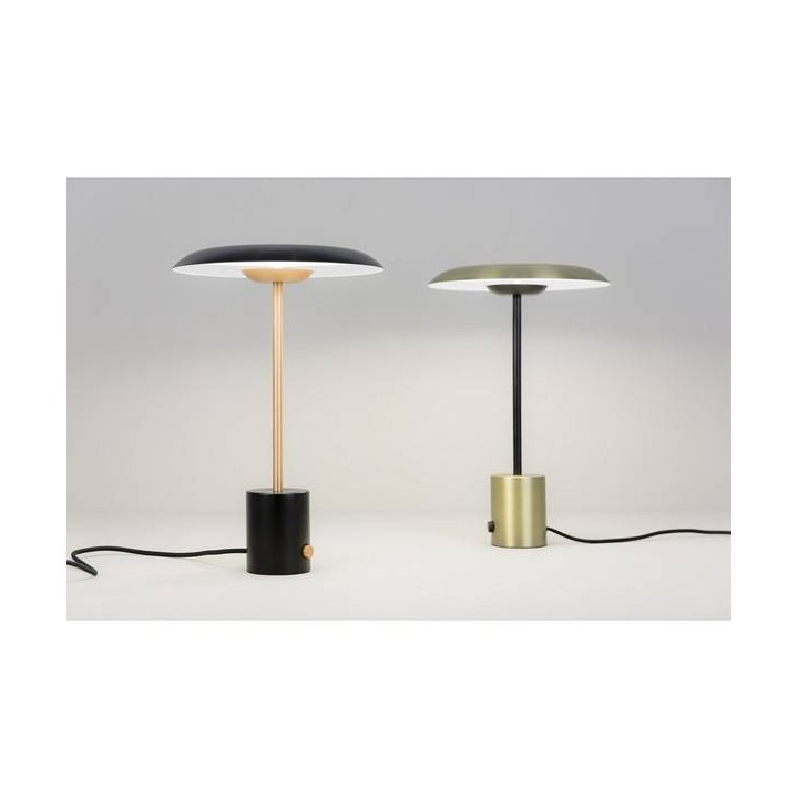 Lámparas Faro HOSHI SOBREMESA NEGRO/COBRE CEPILLADO 12W LED 3000