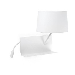 Apliques Faro HANDY APLIQUE BLANCO DERECHA 1XE27 20W USB LED 3W