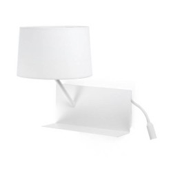 Apliques Faro HANDY APLIQUE BLANCO IZQDA 1XE27 20W USB LED 3W