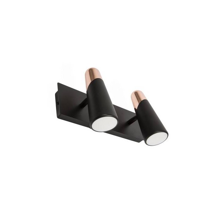 Apliques Faro LAO APLIQUE NEGRO/COBRE 2 X LED 4,5W 3000K