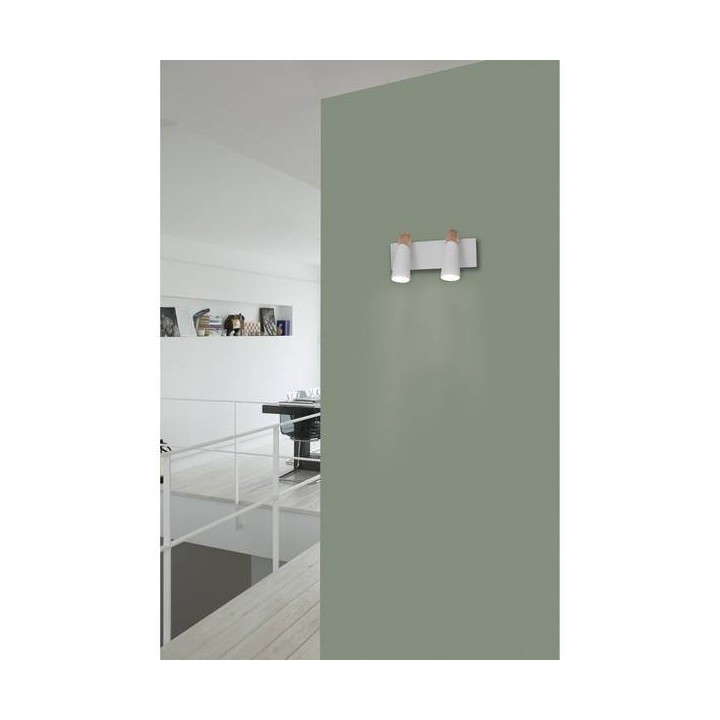 Apliques Faro LAO APLIQUE BLANCO/COBRE 2 X LED 4,5W 3000K