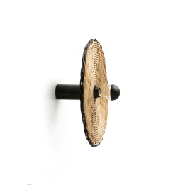 Faro COSTAS 400 H140 Lámpara aplique/plafón negra/ratán