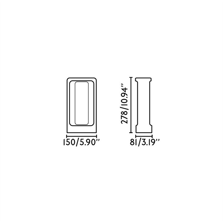 Faro TOTEM 285 Lámpara baliza gris 3000K