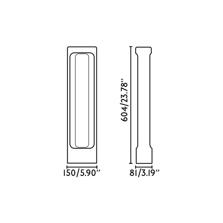 Faro TOTEM 611 Lámpara baliza gris 2700K