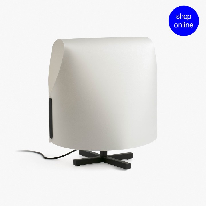 Faro LUANG M Lámpara sobremesa negra/beige