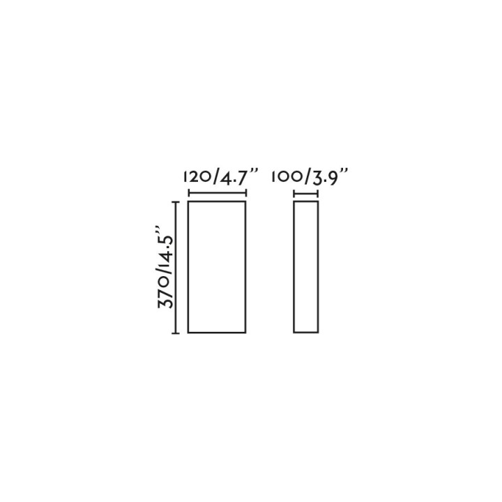 Faro OTTON RCT Lámpara aplique yute vertical 2L