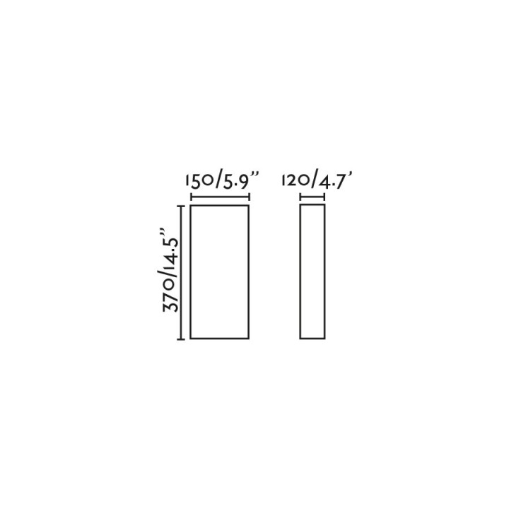 Faro OTTON R Lámpara aplique lino redondo vertical 2L